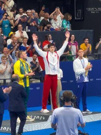 潘展乐凭硬核实力斩获敬意！ 潘展乐 汪顺