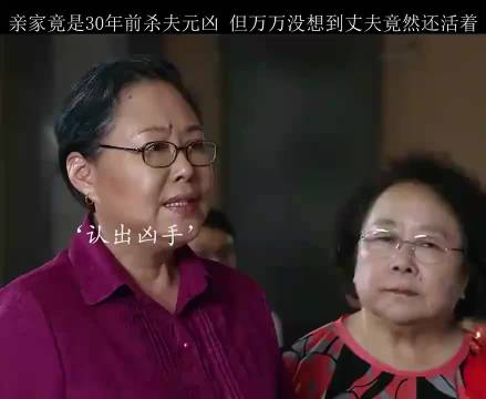 亲家竟是30年前杀夫元凶 但万万没想到丈夫竟然还活着