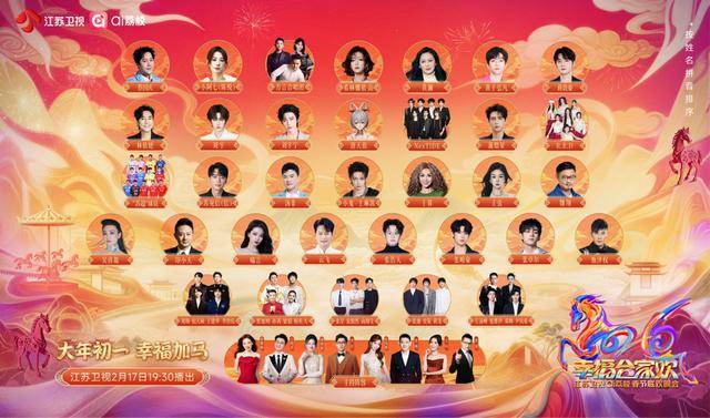 荔枝春晚大年初一播出，蔡国庆刘宇宁等全阵容海报正式揭晓