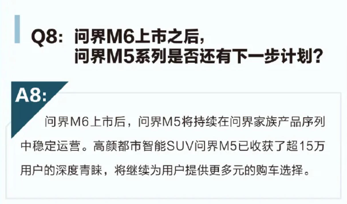 鸿蒙智行官宣问界M5不停产，保持“56789”顺子产品组合