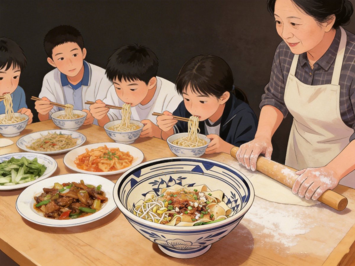 沉香红｜面条带我入长安