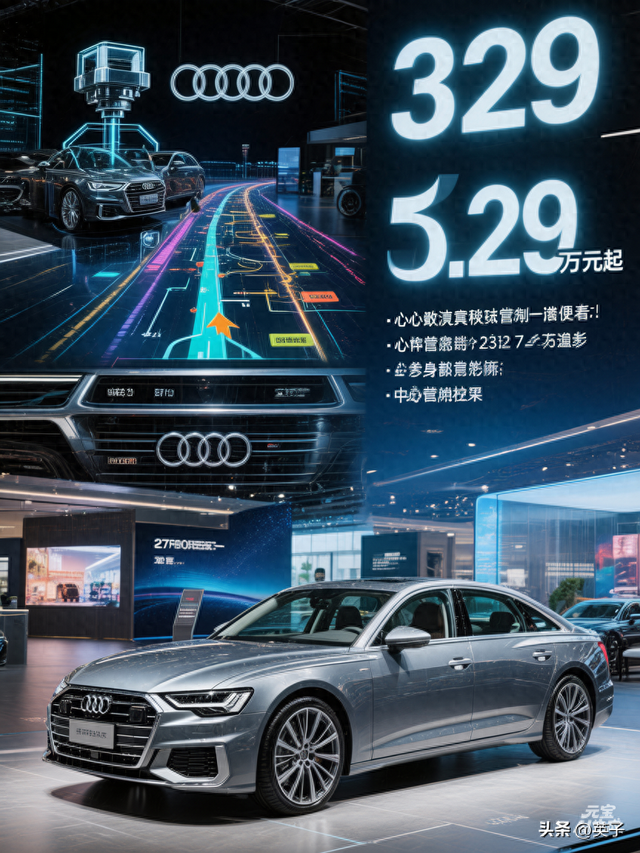 全新奥迪A6L震撼上市:华为乾昆智驾加持，起售价32.29万重塑格局_英子