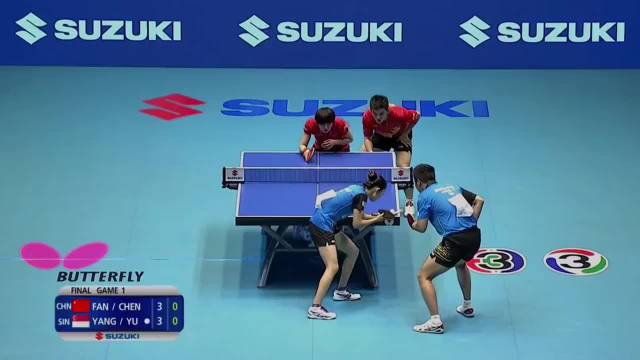 陈梦樊振东亚锦赛混双4比0夺冠