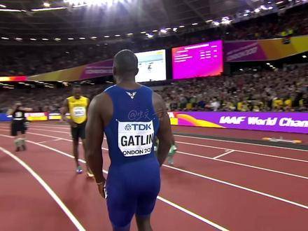 博尔特终尝败绩！2017世锦赛上，他以9秒95惜败加特林，完成悲壮谢幕