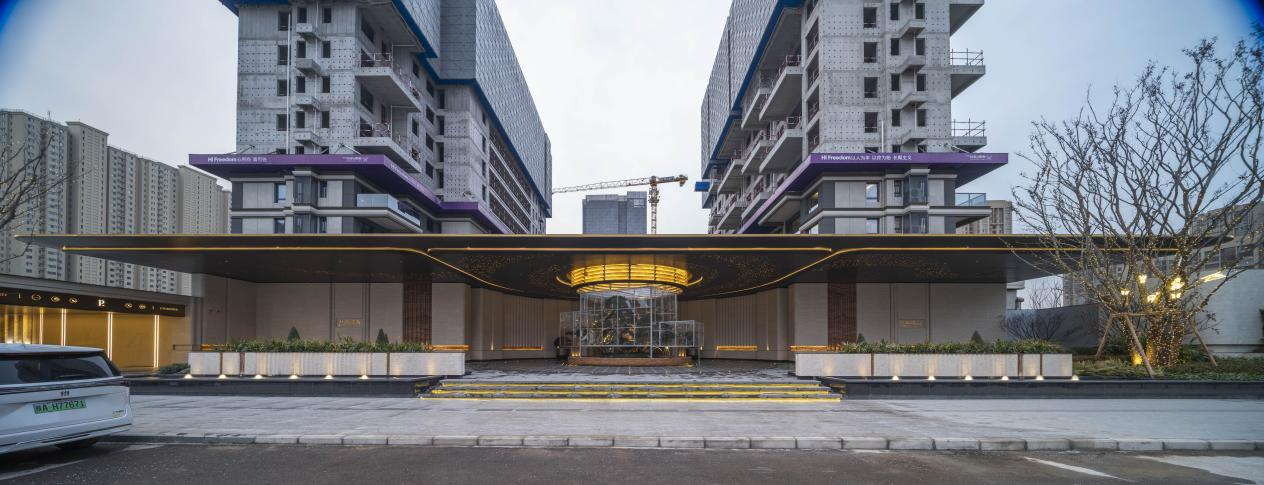 招商林屿缦岛示范区入口实拍图   图片来源：招商林屿缦岛