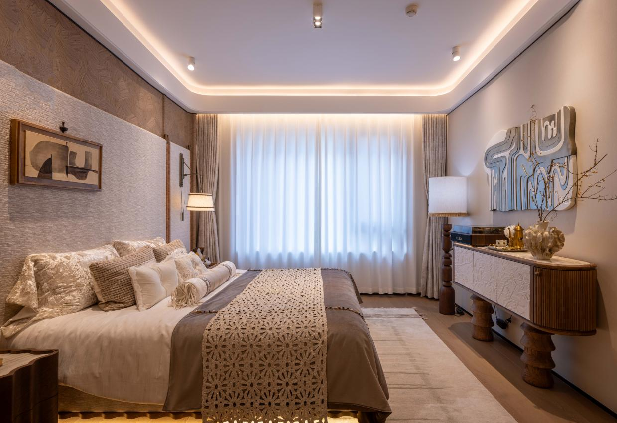 建筑面积约105㎡创意样板间实拍图   图片来源：招商林屿缦岛