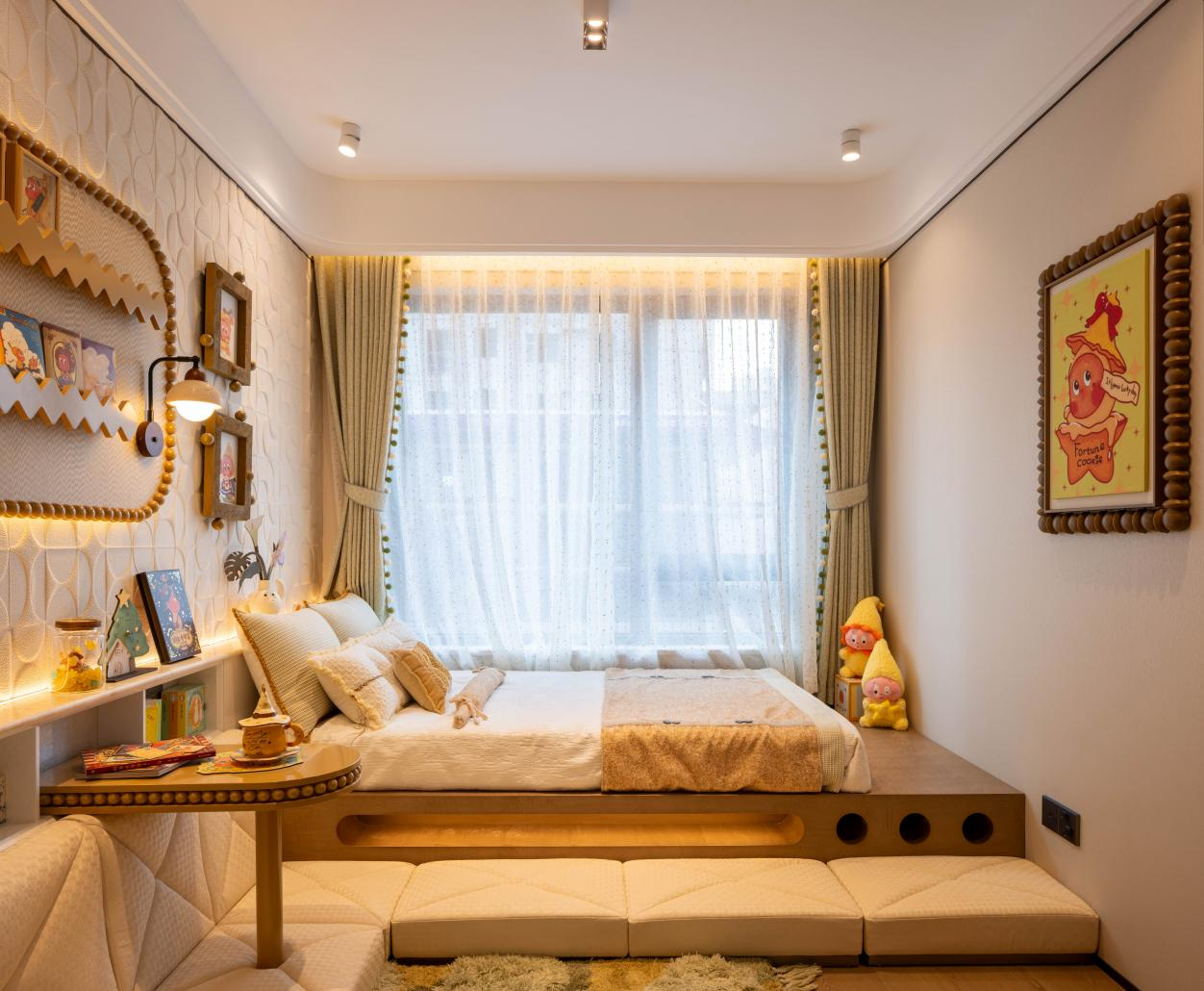 建筑面积约105㎡创意样板间实拍图   图片来源：招商林屿缦岛