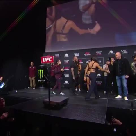 UFC西雅图称重对视，奥尼尔对阵费尔南德斯