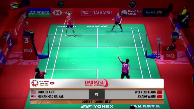 王昶梁伟铿印尼大师赛2比0胜马来西亚组合