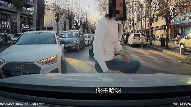 沈阳奥迪女下车人肉拦车被警方批评教育
