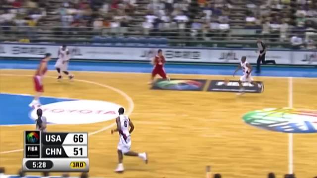 姚明在fiba的罕见时刻集锦，技术无敌！