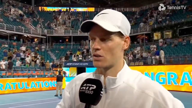 辛纳谈决赛对手莱赫卡：他肯定会比我更放松