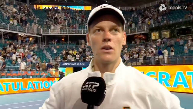 辛纳：我很满意我的发球能在关键时刻站出来