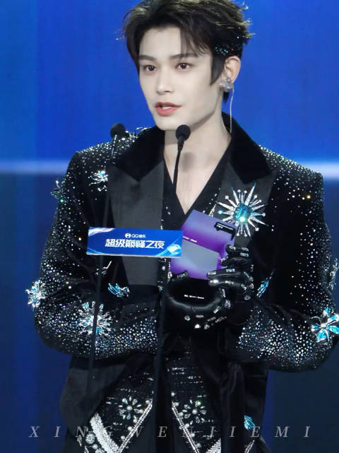 丁禹兮领奖时宣传白日提灯 获得巅峰流行男歌手