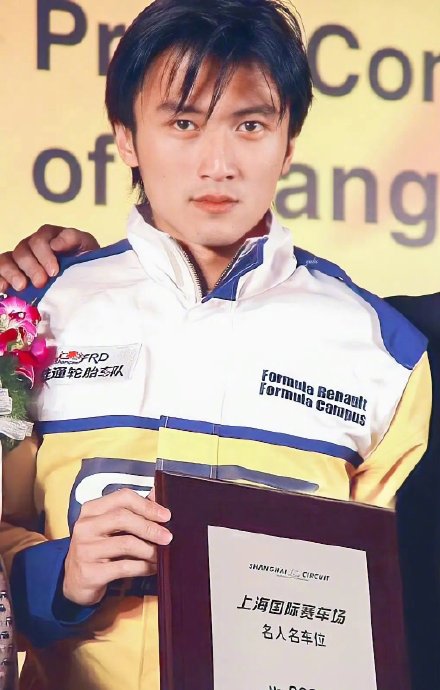 明星谢霆锋、林志颖等人出现在F1上海站的哪个区域？