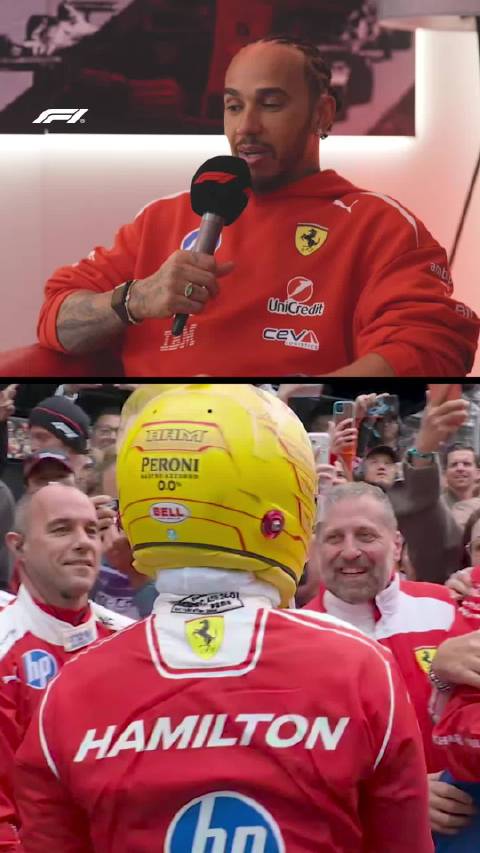 等待许久的领奖台，也是最特别的一次 汉密尔顿谈在中国第一次为法拉利登台