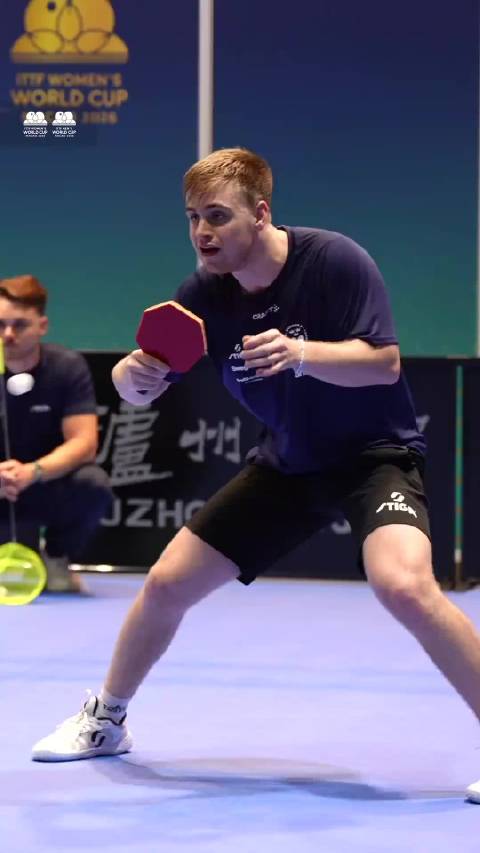 2026年澳门乒乓球世界杯 选手们进行适应训练