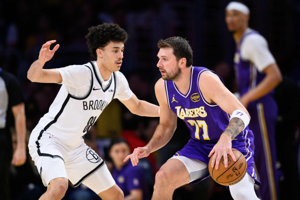 湖人送篮网10连败！东契奇41+8领第16次技犯 詹姆斯父子首次连线