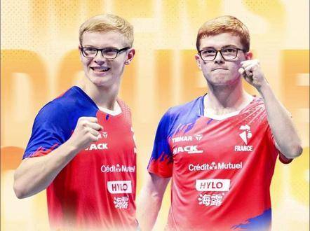 勒布伦兄弟横扫林诗栋黄友政，夺WTT新加坡大满贯男双冠军