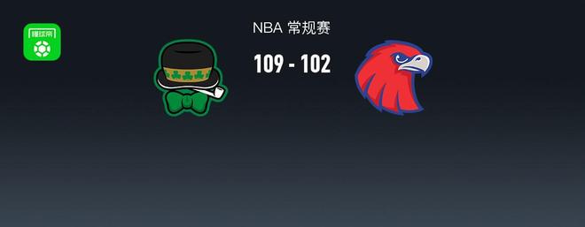 NBA战报：凯尔特人109-102老鹰，普里查德36+7+4