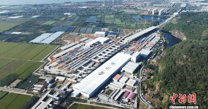 狮子洋通道智慧梁厂刷新“智造”成绩单