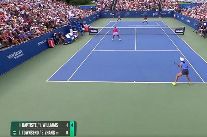 张帅组合苦战三盘击败大威组合，晋级WTA500华盛顿站女双四强