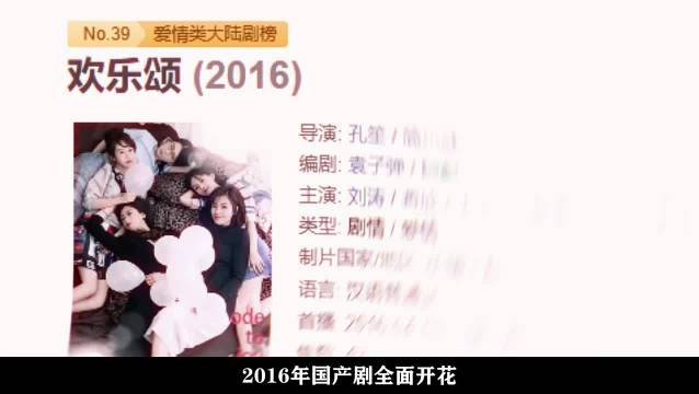 2016年电视剧黄金年经典回顾，欢乐颂微微一笑很倾城法医秦明老九门