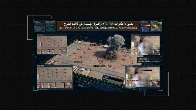 伊朗用AI可视化美以基地遭袭效果，沙特阿里王子基地受损