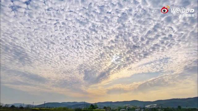 合肥天空美得像一幅画