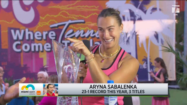 萨巴伦卡赛后透露结婚计划，并表示今年三月是自己人生最幸福的一个月