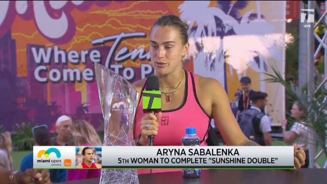 萨巴伦卡剖析澳网决赛失利原因，调整心态球拍卫冕迈阿密