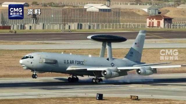 美军E3预警机在沙特基地遭伊朗导弹袭击受损