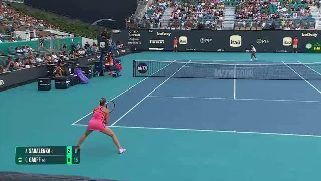 萨巴伦卡卫冕迈阿密赛冠军，斩获第11个WTA1000头衔