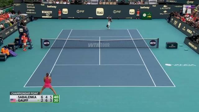 萨巴伦卡三盘胜高芙卫冕迈阿密，解锁阳光双冠