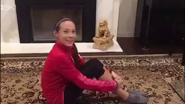 谷爱凌小时候：这是我每天晚上必做的运动，一起练起来吧