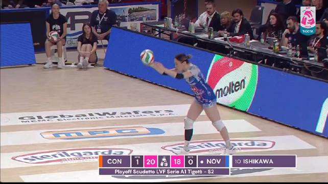 意甲女排联赛半决赛第二回合：科内利亚诺客场