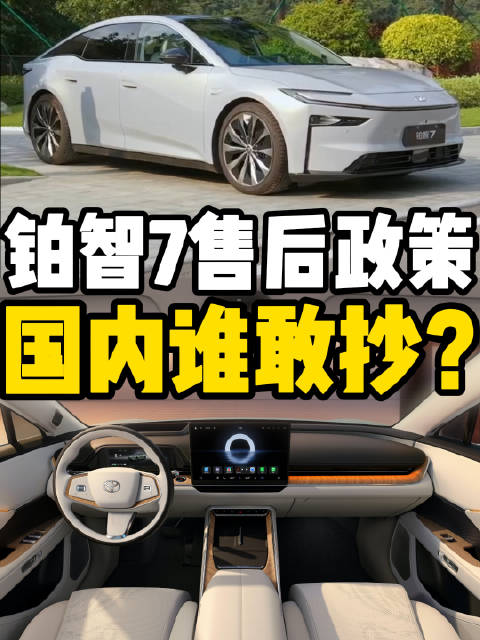 铂智7售后政策，国内谁敢抄？