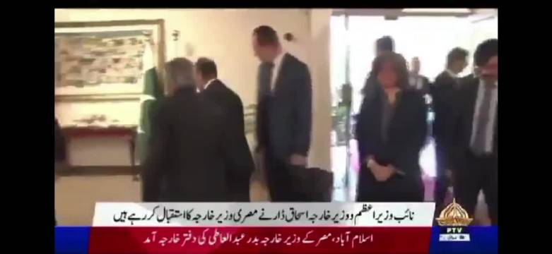 巴基斯坦外长会晤埃沙外长时意外摔跤