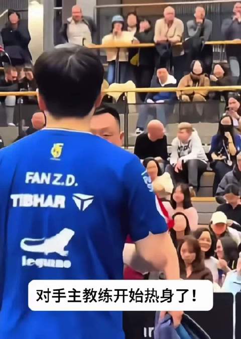 德甲乒球名场面，52岁主教练孟庆宇亲自上场对阵樊振东