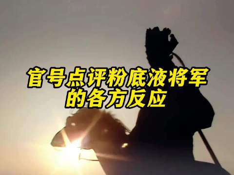 官号点评粉底液将军的各方反应！