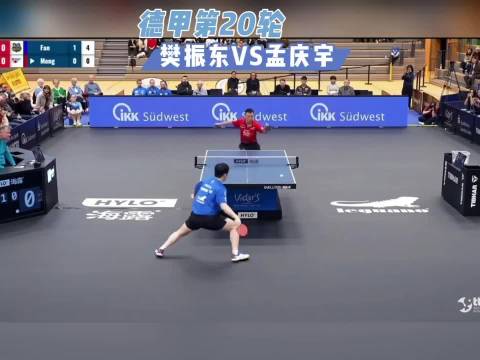 樊振东3比0完胜对方主教练孟庆宇