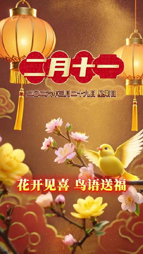 二月十一无病无灾少烦恼