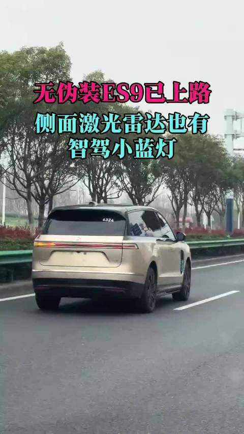 蔚来旗舰ES9上路视频，这姿态如何，颜值可以嘛？