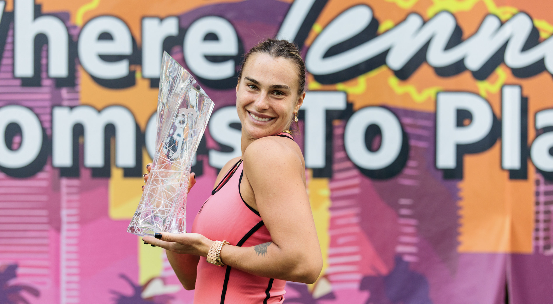 迈阿密网球公开赛 | 萨巴伦卡战胜高芙 夺得女单冠军