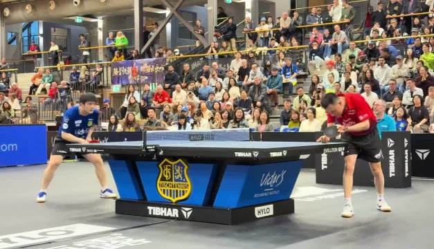 52岁的老将孟庆宇虽然不敌樊振东，不过这发球确实非常牛！