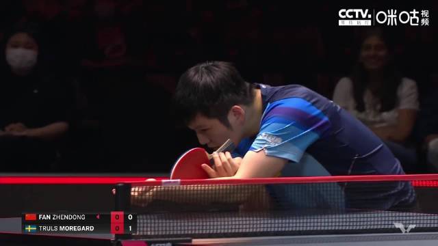 樊振东反手强势压制对手战术，23年再战休斯顿决赛对手