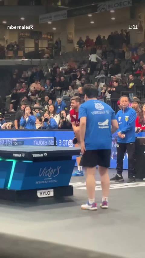 智利运动员见证樊振东莫雷加德萨尔布吕肯俱乐部热身赛