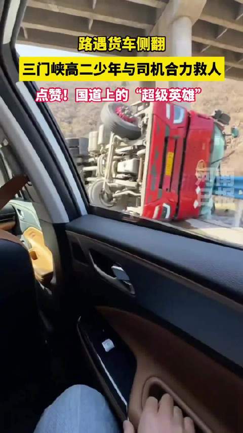 河南高二少年与司机合力救人