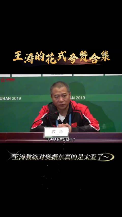 王涛教练大场面力挺樊振东，直言护犊子给足自信