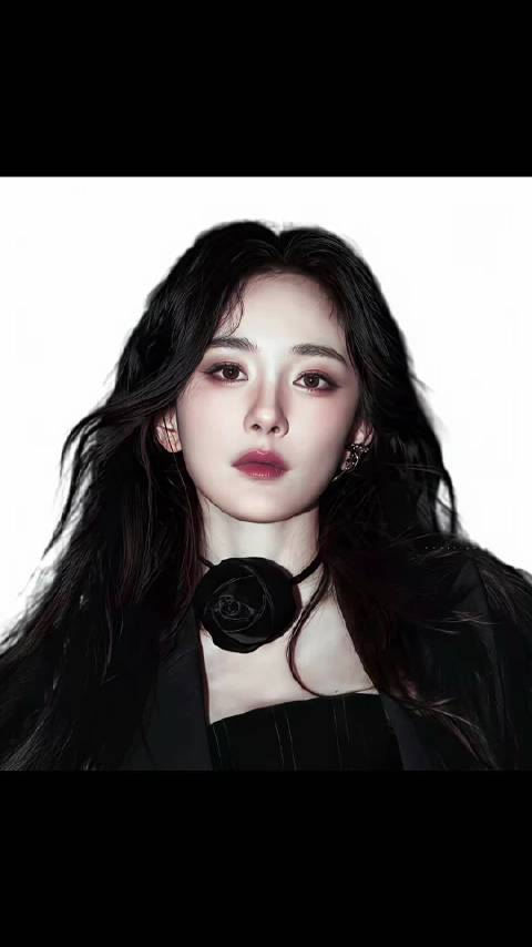 杨幂黑长直发型引热议，三套造型获赞